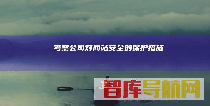 考察公司对网站安全的保护措施